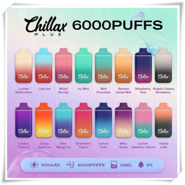 100% подлинный Chillax плюс 6000 Puffs