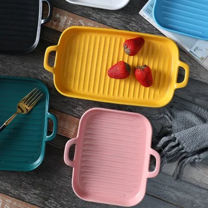 Nordic Customized Rectangular BakeWare Sets - Microwave Safe Pans & Dish Plates