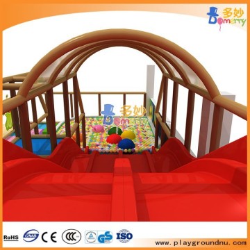 Children indoor amusement play gym room kids pastic slide