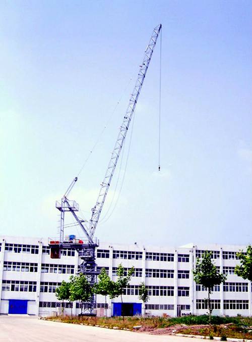 Construcción Edificio Jack Up Luffing Tower Crane Derrick