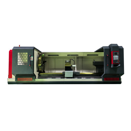 Torno de metal de cama plana de mayor precisión