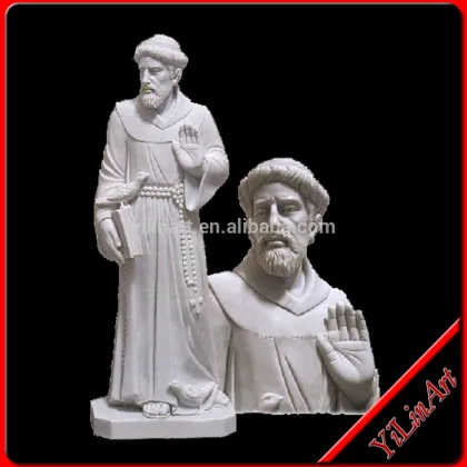 White Marble St. Francis Statue YL-R545