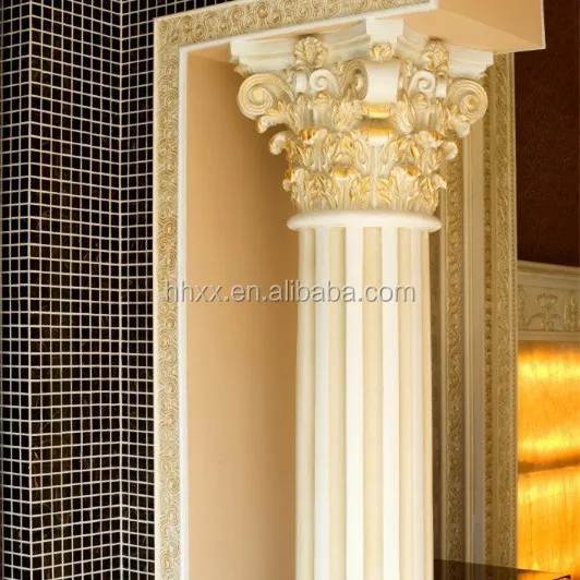 PU Roman Design Artistic Column for Interior Decoration