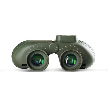 Waterproof 10X50 Green Binoculars with Compass: BAK4 Prism Travel Telescope