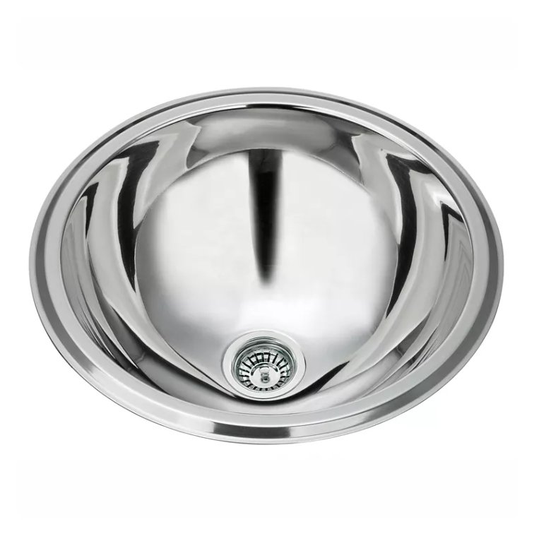 Round Fabrication RV Bathroom Sink