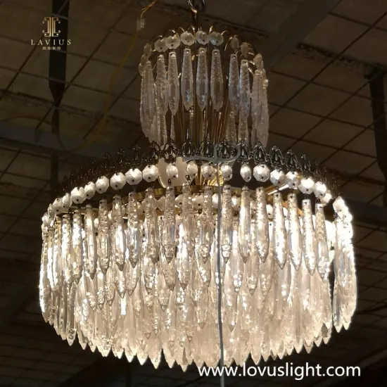 Villa Crystal White Custom Chandelier Large Classic Decorative Lighting Chandelier