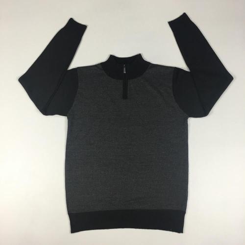 Men's Double-sided Half-zippered Turtleneck Sweater