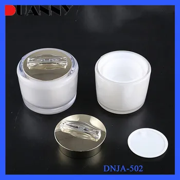 Latest Style White Apple Shaped Empty Cosmetic Acrylic Baby Cream Jar