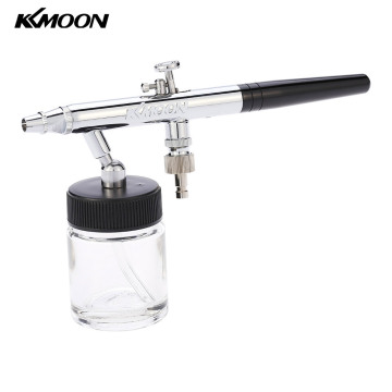 0.35mm Spray Gun Airbrush Kit Siphon Feed Dual Action Air Brush for Temporary Tattoo Manicure Makeup Cake Art Painting