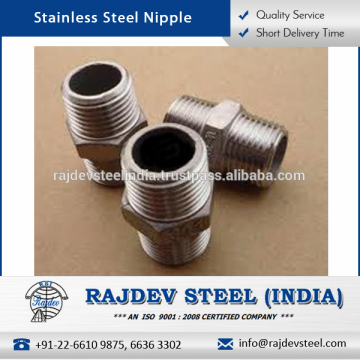 Optimum Durability Stainless Steel Nipples Available in Various Sizes
