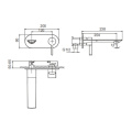 Vogue Single Lever Basin Mixer ji bo sazkirina veşartî