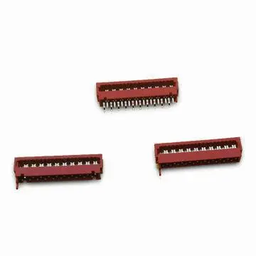 Red IDC Connectors from AMP/TYCO, Available with 500V AC/DC Voltage and 1A Current