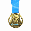 Пользовательские золотые велосипедные медали цепочки