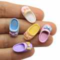 20*21mm Pastel Color Resin 3D Slipper Flatback Simulation Shoes Fashion Jewelry Accessories