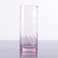Выдутое вручную розовое стекло для воды HB Розовые стаканы для питья