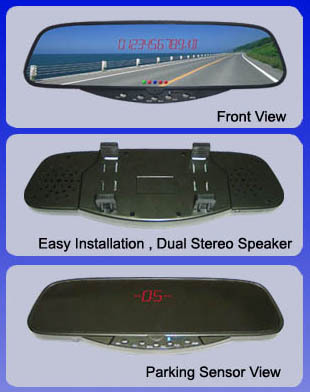 bluetooth  car  kit  mirror