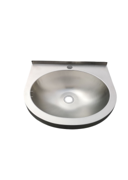 Stainless steel wall-mounted wash basin