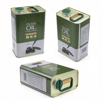 Elegant Square Olive Oil Cans for Kitchen Storage