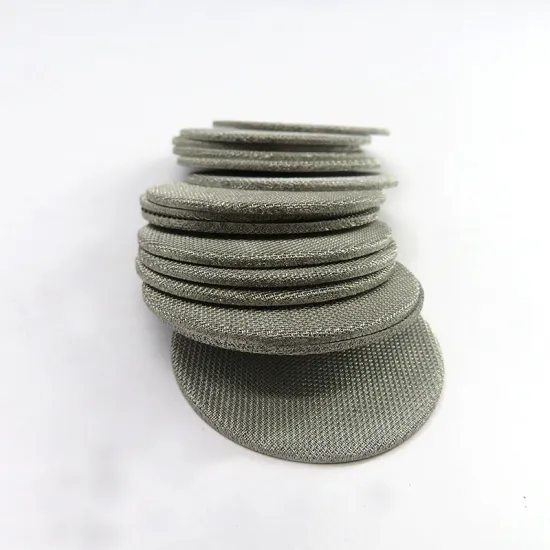 Sintered Metal Steel Wire Mesh Filter Disc