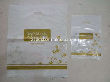 Plastic PE Die Cut Handle Bag For Shopping