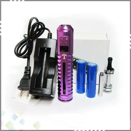 Huge Vapor Tesla Variable Voltage Ecig Lavatube Tesla Kit with 18650 Battery DHL Free