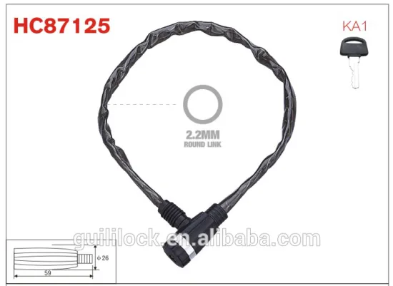 HC87125 anti-theft chain for bicycle