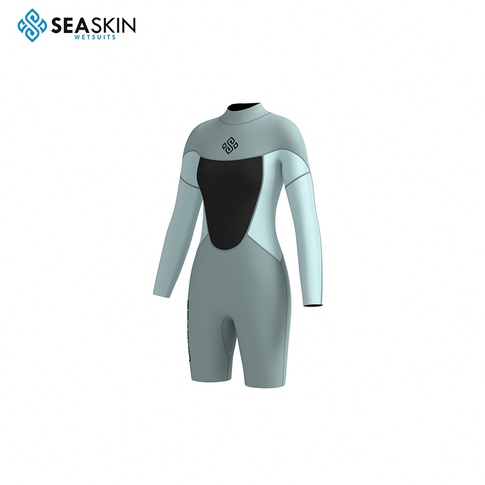 Zeilin duiken surfen dame met lange mouwen Springsuit wetsuit