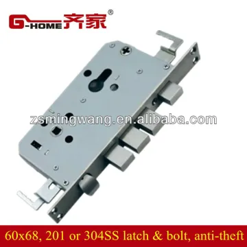 stainless steel mortise lock body 6068 security lock body