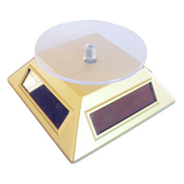 Solar-powered Turntable Rotary Product Display Stand, 360 degree rotate show room