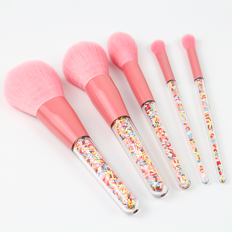 Special 5 Pcs Makeup Brush with Candy Handle