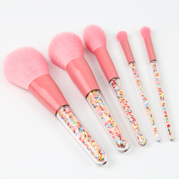 I-Special 5 Pcs Makeup Brush ne-Candy Handle