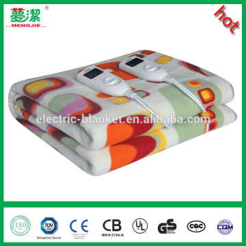 Double Size Controller Polyester+Plush Fleece Electric Blanket