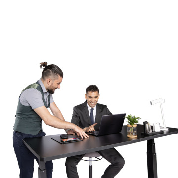 Electric Sit-Stand Desk with Dual Motor - Adjustable Height Table Legs