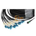 24 F MPO (F) -LC UPC SM 7.0 50M สายไฟเบอร์ออปติก Patch Cord Type B