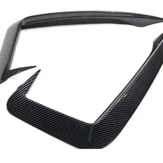 Carbon Fiber Pattern Fog Lamp Grill Decoration for Audi A4 S4 RS4 B9: ABS Material, Suitable for 2017-2019 Models