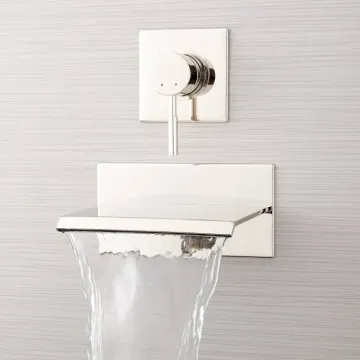 Copper Chrome Wall Mounted Bathtub Shower Faucet