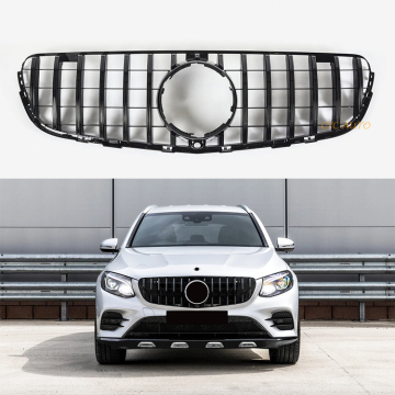 Gloss Black GT Style Front Stoßfänger Kühlergrill für Mercedes-Benz GLC Klasse X253 2016-2019 GLC200/GLC250/GLC300