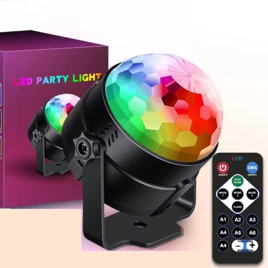 Colorful Voice-Controlled Rotating Stage Light Laser for KTV