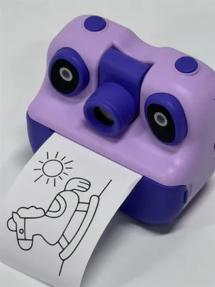 Kids Instant Camera with Print Rechargeable Digital Camera for Children Students Home School Travel Fun