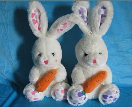 kids toy happy rabbit with carrot