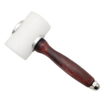 YIFENG Wooden Handle Leather Craft Nylon Hammer