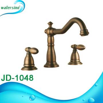 JD-1048 UPC Double Handle Deck Mounted Bronzed basin Faucet