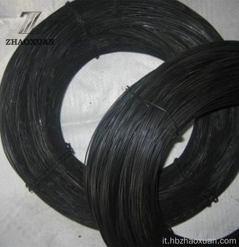 Filo di ferro ricotto nero a ricotto filo di legatura di tessitura