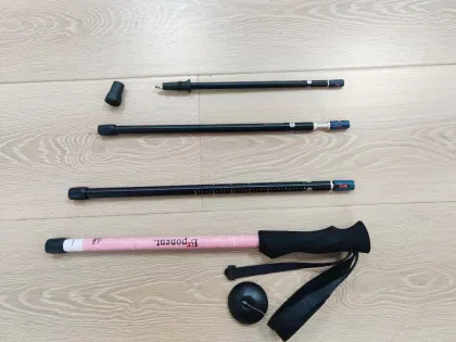 Trekking Pole 4 Section Alpenstock Hiking Stick