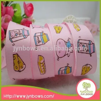 High quality cheap price cartoon custom size printing organic ribbon