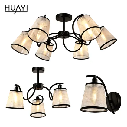 HUAYI Modern Design E14 Luxury Indoor Bedroom Hotel Living Room Ceiling Light