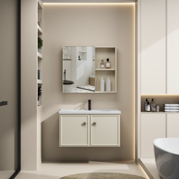 PVC Vanity Bathroom Cabinet with Sink - New Design Wholesale Furniture