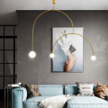 U Shape Arm Modern Chandelier Lamp For Bar