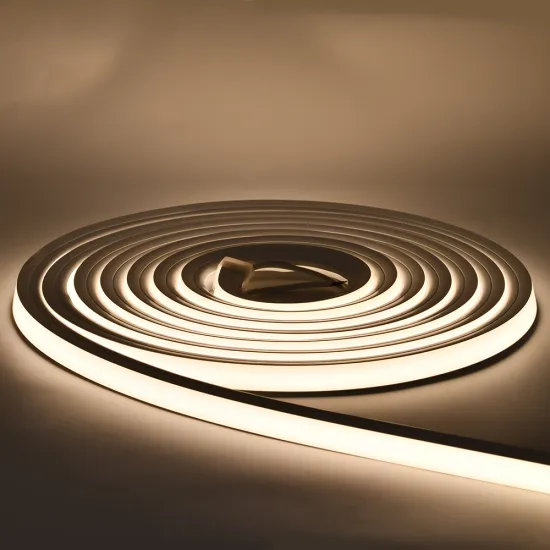 5M Neon Flex Tube Rope: 12V/24V LED Neon Strip Light - White Color, Silicon Encapsulated, Flexible and 16x16mm Wide