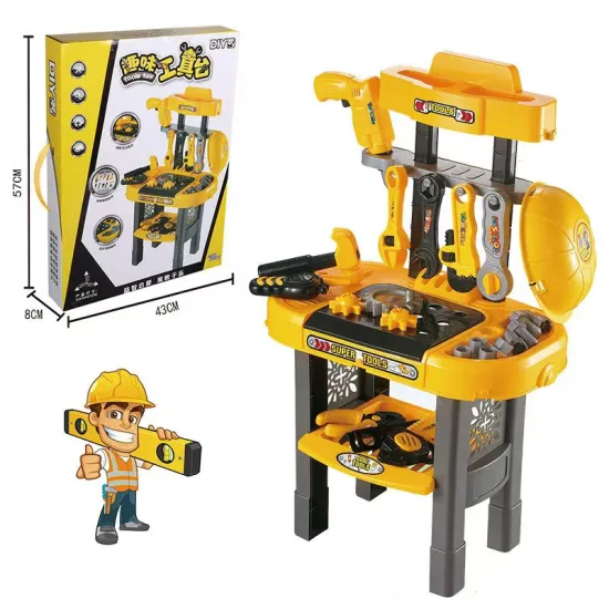 Super Multi Deluxe Tool Set: DIY House Play and Repair Toy Workshops for Children